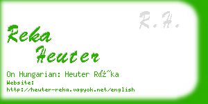 reka heuter business card